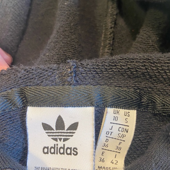 Adidas black cropped hoodie size small - Picture 5 of 5